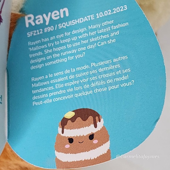 RAYEN 🥞 Fuzzamallows Stack Of Pancakes W Butter Original Squishmallows NWT - Picture 4 of 8
